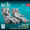 RESKIT RSF48-0147 Mirage 2000 (B, D, N) (FRANCE) pilots sitting in ejection seats MB Mk.10Q (2 pcs) (3D Printed) (1/48)